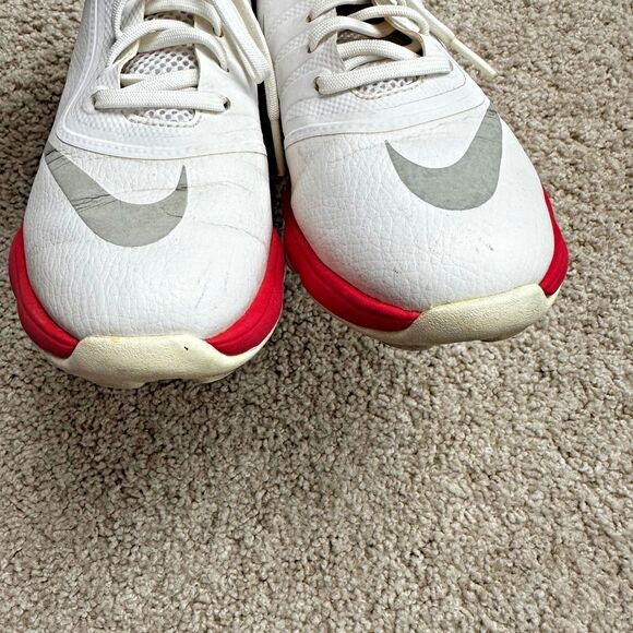 Nike Control Jr Golf Shoes Red White Lace Up Youth Size 1 - Picture 4 of 7